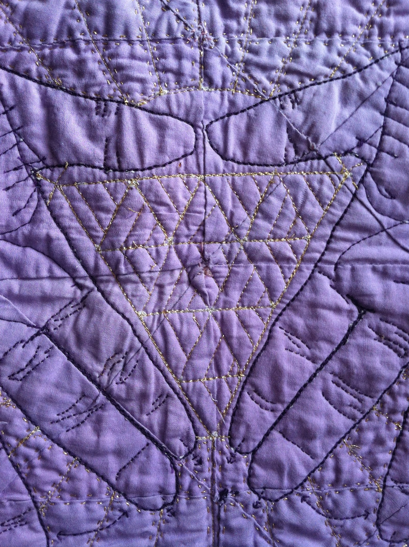 Quilted Lavender Hanky #2